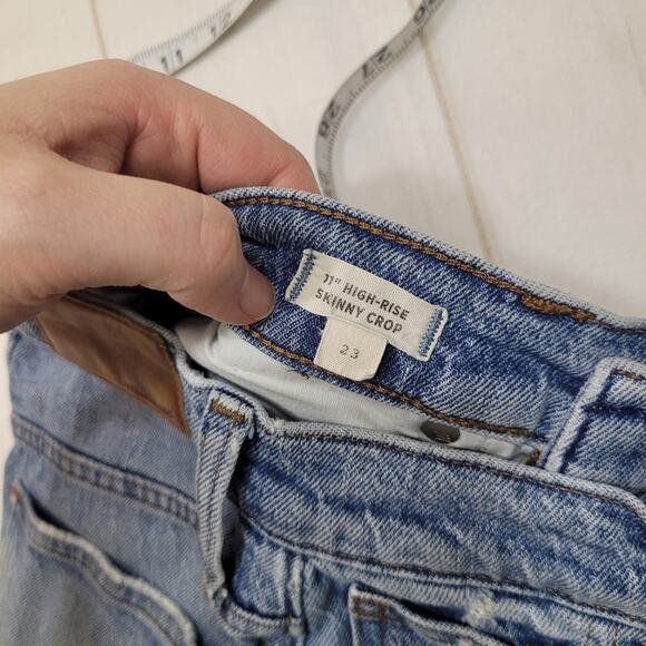 Madewell high rise skinny crop jeans Vintage wash - Picture 6 of 11